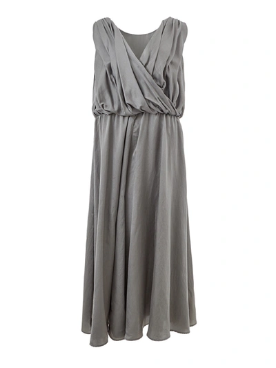 Lardini Elegant Dungarees Silk Women's Dress In Grey