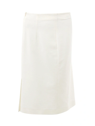 Lardini Viscose Pencil Women's Skirt In White