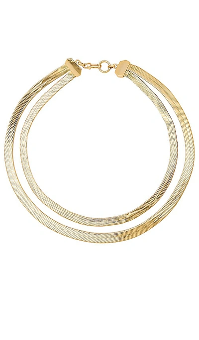Demarson Lisa Necklace In 12k Shiny Gold