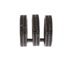 Nialaya Black Cz Rhodium 925 Silver Ring In Black