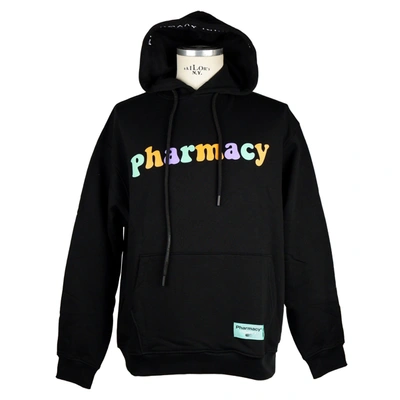 Pharmacy Industry Sleek Black Cotton Hoodie With Logo Men's Print