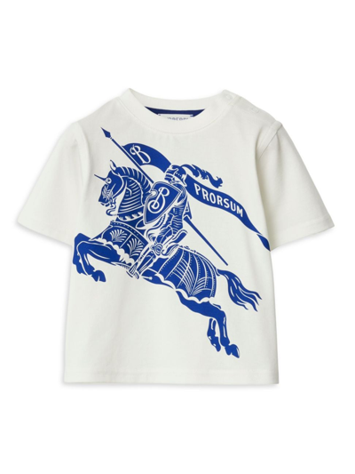 Burberry Baby Ekd Printed Cotton Jersey T-shirt In White