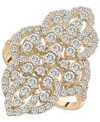 WRAPPED IN LOVE DIAMOND FILIGREE CLUSTER RING (1-1/2 CT. T.W.) IN 14K WHITE GOLD OR 14K YELLOW GOLD, CREATED FOR MAC