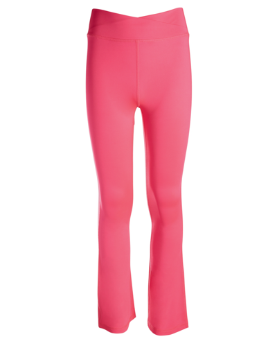 Id Ideology Kids' Big Girls Solid Flare Leggings, Created For Macy's In Molten Pink