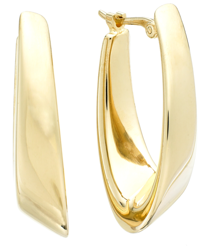 Macy's 14k Gold Earrings, Visor Earrings In Yellow Gold