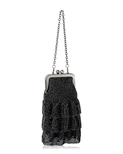 Whiting & Davis Rosemary Petite Ruffle Clutch