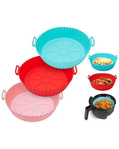 Fresh Fab Finds Imountek 3pc Foldable Air Fryer Silicone Pot Set In Multicolor
