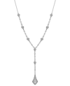 Wrapped In Love Diamond Multi Cluster Lariat Necklace (1 Ct. T.w.) In 14k Gold Or 14k White Gold, 15" + 2" Extender, In White Gold