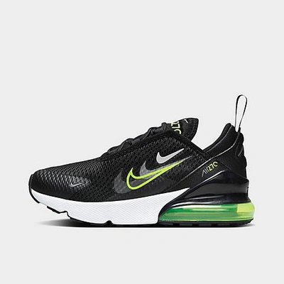 Nike Little Kids' Air Max 270 Casual Shoes In Black/volt/smoke Grey/anthracite