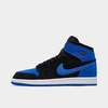 Nike Little Kids' Air Jordan Retro 1 High Og Casual Shoes In Black/royal Blue/white/royal Blue