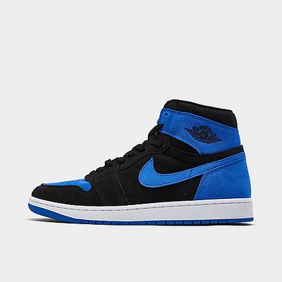 Nike Men's Air Jordan 1 High Og Royal Reimagined Sneaker In Black/royal Blue/white In Black