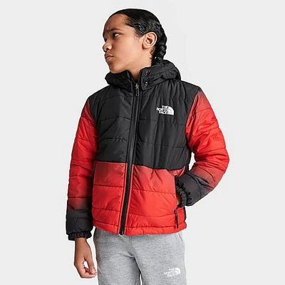 The North Face Kids'  Inc Boys' Mt. Chimbo Reversible Puffer Jacket In Fiery Red Dip Dye