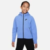 Nike Sportswear Tech Fleece Big Kids' (girls') Full-zip Hoodie In Polar