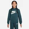 Nike Big Kids' Sportswear Club Fleece Pullover Hoodie In Deep Jungle
