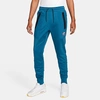 Nike Men's Air Max Therma-fit Jogger Pants In Industrial Blue/black/bright Crimson