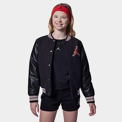Nike Jordan Kids' Jordan Varsity Jacket In Black