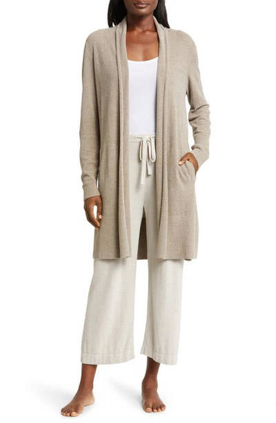 Barefoot Dreams Cozychic™ Ultra Lite® Open Front Cardigan In Nickel