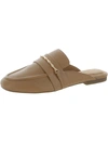 ANNE KLEIN WOMENS FAUX LEATHER SLIP-ON MULES