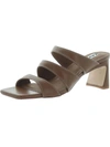 CAVERLEY CADY WOMENS LEATHER SQUARE TOE MULE SANDALS