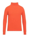 +39 Masq Man Turtleneck Orange Size 38 Wool