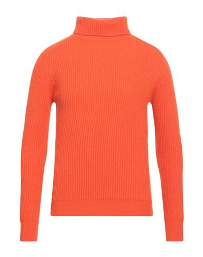 +39 Masq Man Turtleneck Orange Size 38 Wool In Orange