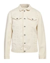 Brunello Cucinelli Classic White Denim Jacket For Men In White