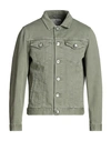 Brunello Cucinelli Man Denim Outerwear Military Green Size 44 Cotton, Elastane