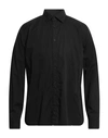 Xacus Man Shirt Black Size 17 Cotton