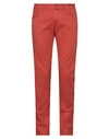 Jacob Cohёn Man Pants Rust Size 31 Cotton, Lyocell, Elastane, Polyester In Red