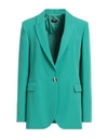 Liu •jo Liu Jo Womans Green Fabric Single-breasted Blazer In Green