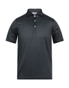 GRAN SASSO GRAN SASSO MAN POLO SHIRT STEEL GREY SIZE 36 COTTON