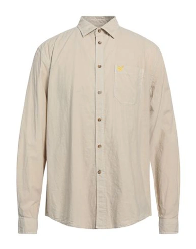 Lyle & Scott Man Shirt Beige Size M Cotton