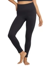 Body Up Seamless Rib Leggings In Black