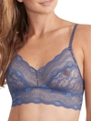 B.tempt'd By Wacoal Lace Kiss Bralette In Indigo Blue