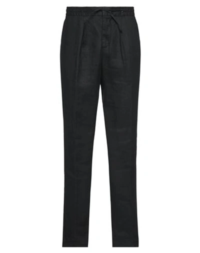 Manuel Ritz Man Pants Black Size 28 Linen In Black