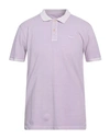 Gant Man Polo Shirt Lilac Size M Cotton In Purple