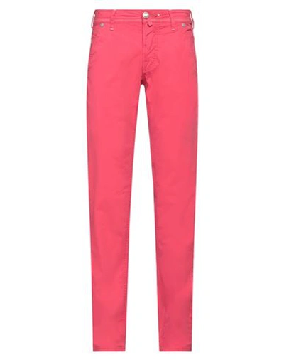Jacob Cohёn Man Pants Red Size 32 Cotton, Elastane