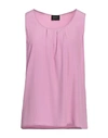 Liu •jo Woman Top Lilac Size 6 Acetate, Silk In Purple