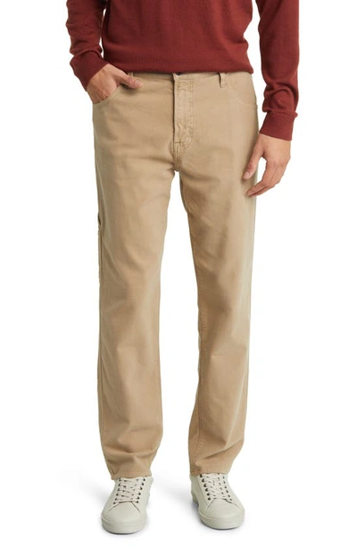 Ag Everett Slim-straight Twill Trousers In Barley Harvest