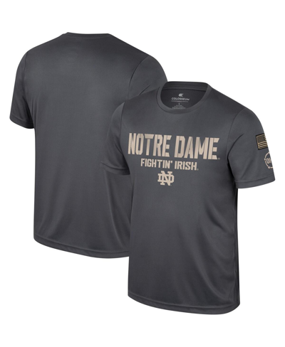 Colosseum Men's  Charcoal Notre Dame Fighting Irish Oht Military-inspired Appreciation T-shirt
