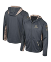 Colosseum Men's  Charcoal Florida Gators Oht Military-inspired Appreciation Camo Raglan Full-zip Hood In Charcoal
