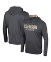 COLOSSEUM MEN'S COLOSSEUM CHARCOAL CLEMSON TIGERS OHT MILITARY-INSPIRED APPRECIATION LONG SLEEVE HOODIE T-SHIR