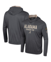 Colosseum Charcoal Alabama Crimson Tide Oht Military Appreciation Long Sleeve Hoodie T-shirt In Charcoal