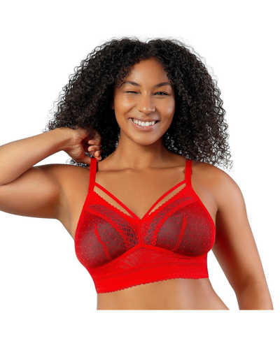 Parfait Women's Mia Dot Wire-free Bralette In Racing Red