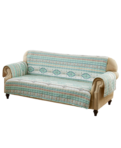 Greenland Home Fashions Barefoot Bungalow Phoenix Furniture Protector, Loveseat In Turquoise