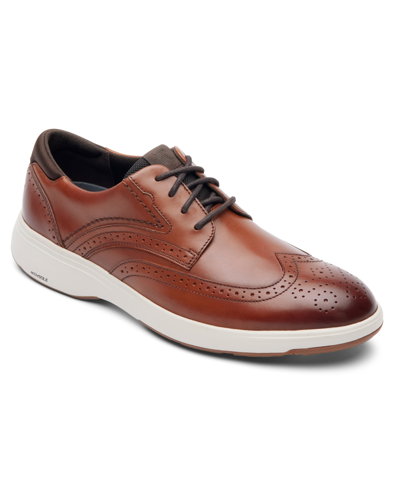 Rockport Men's Noah Wingtip Shoes In Burgundy