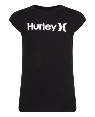 Hurley Kids' Big Girls One And Only Short Sleeve T-shirt In Black