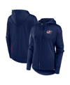 Fanatics Branded  Navy Columbus Blue Jackets Authentic Pro Scuba Full-zip Hoodie In Navy
