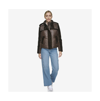Andrew Marc Hooded Quilted Down Puffer Jacket In Chocolate