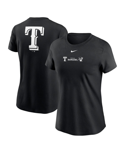 Nike Women's  Black Texas Rangers Over Shoulder T-shirt